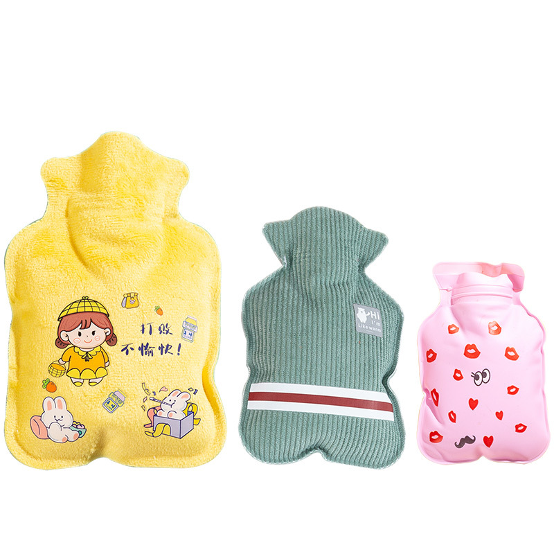Picture of Cute water injection hot water bag wholesale cartoon pvc hand warmer printed logo gift small water filling warm water bag