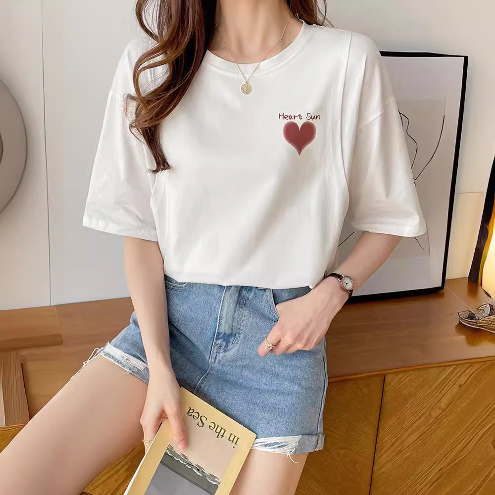 Pregnant Women's Summer Breastfeeding Clothes Out Short-sleeved Summer Breastfeeding Top Fashionable Slimming Side Opening Outer Wear T-shirt for Women