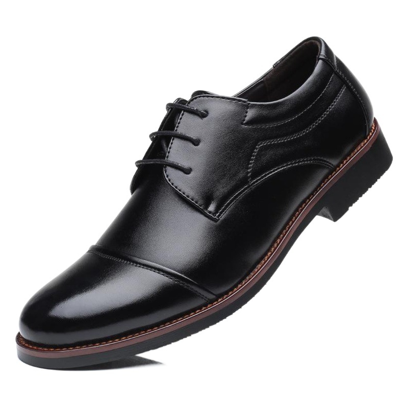 2025 New Wenzhou Men's Leather Shoes Large Size Business Shoes Casual Lace-Up Daily Shoes 46 47 Size 48 Men's Shoes