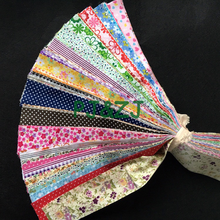 Picture of DIY handmade flower cloth wholesale cotton patchwork group 5*50cm multicolor cotton handmade floral cloth