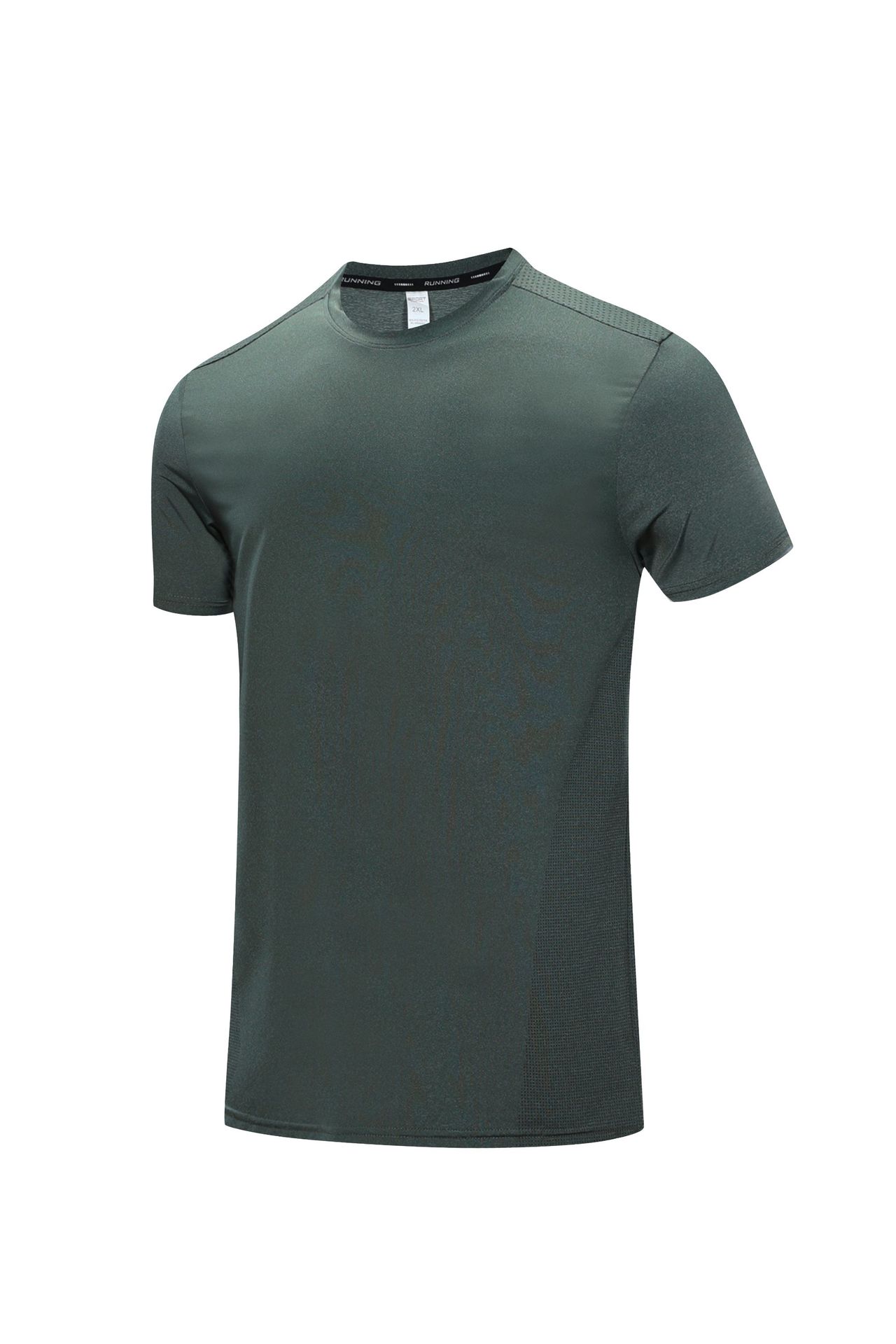 Picture of Nylon Quick-drying Clothes T-shirt Men's Fitness Running Loose Round Neck Summer Ice Silk Training Clothes Base Sports Short-sleeved Men's