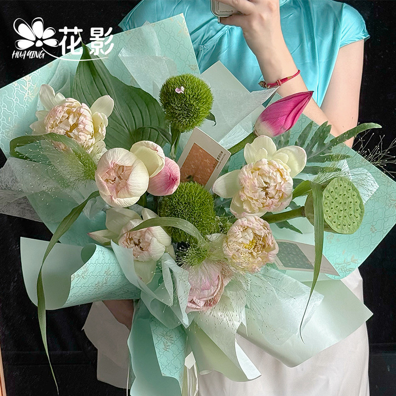 Flower Shadow Oriental Dream Wrapping Paper Flower Shop Packing Paper Flower Art Packing Material Flower Shop Wrapping Paper