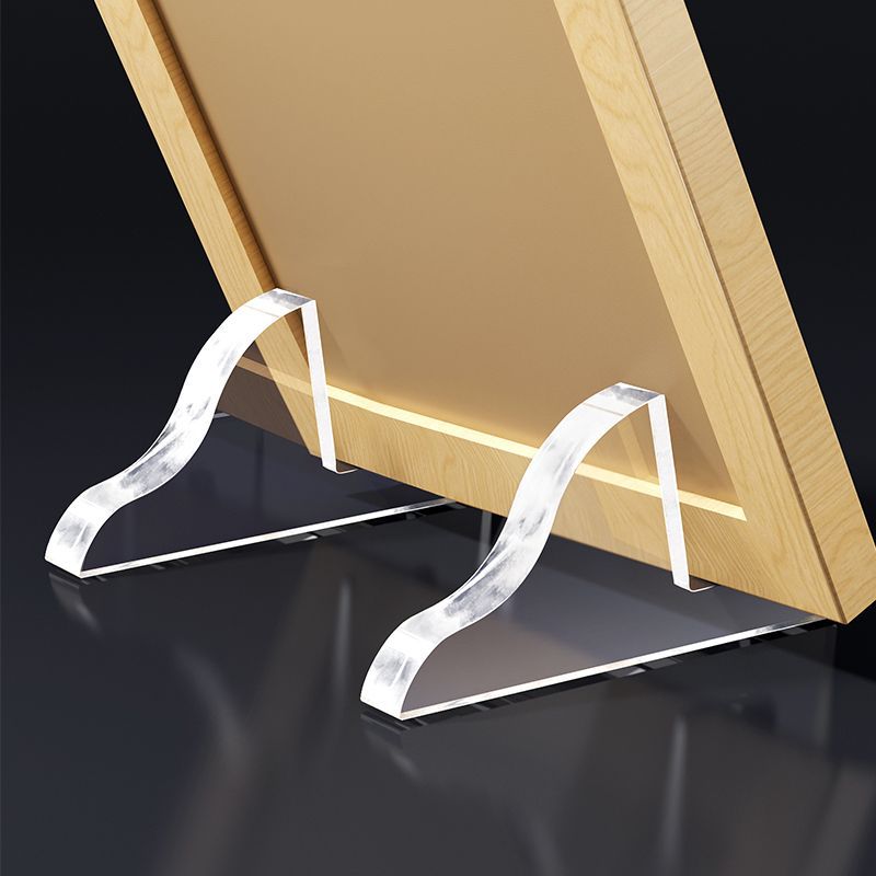 Acrylic Photo Frame Stand Desktop Pendulum Base Bracket Certificate Photo Frame Support Glass Photo Frame Display Stand