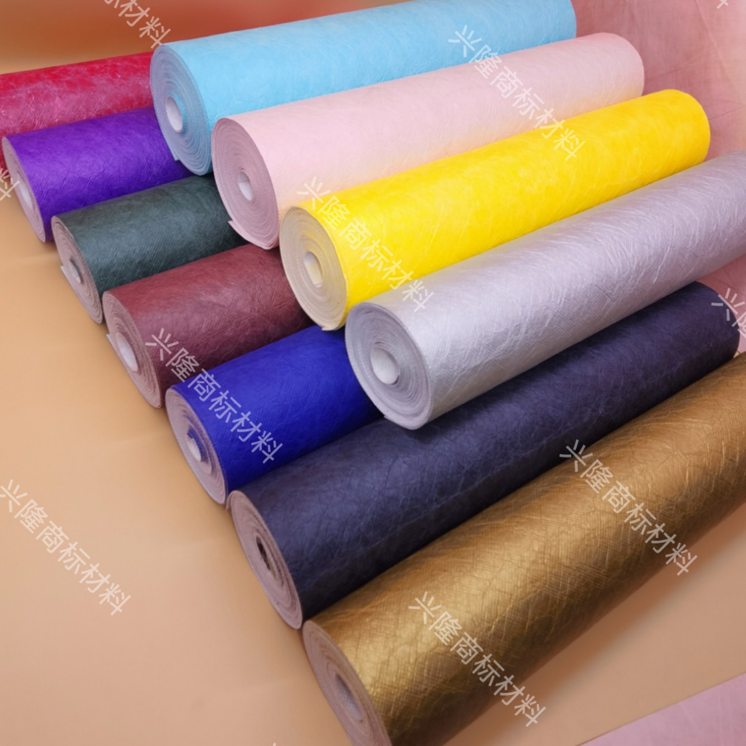 Dupont Paper Tyvek Colorful Dyed Washed Rubbed Composite Waterproof Tear-Resistant Light Luggage Fabric