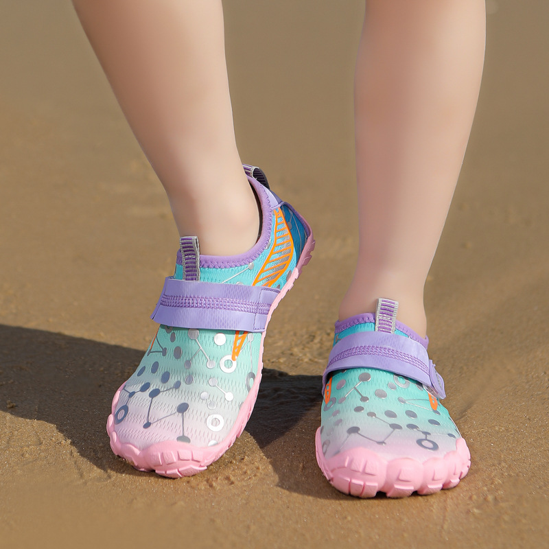 Cross-Border Children's Quick-Drying Breathable Children's River Tracing Shoes Men's Outdoor Beach Swimming Wading Shoes Indoor Fitness Sports Women