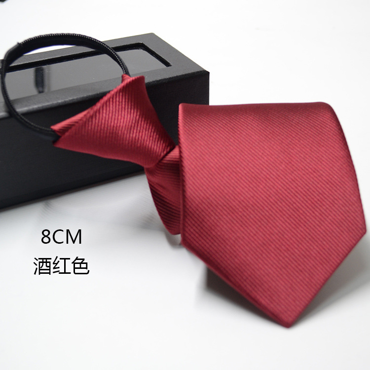 Picture of Men's Easy-To-Pull Casual Zipper Tie New Korean Style Professional Formal Wear Convenient Lazy Tie Ready for Sale