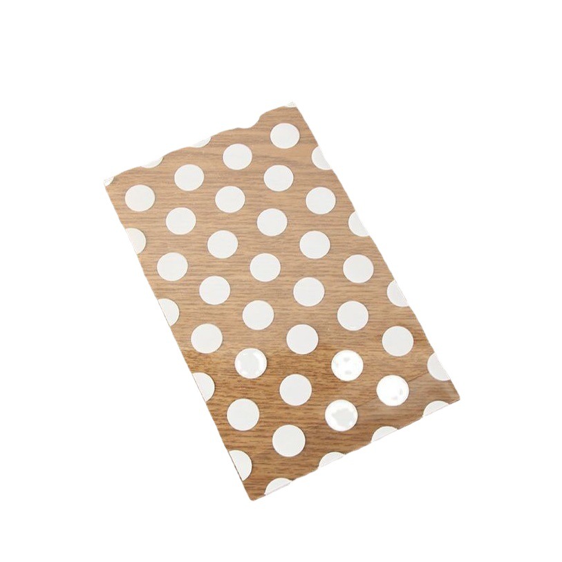 100 Pcs Golden Polka Dot Vertical Flat Pocket Baking Cookie Candy Packaging Bag Skin Care Bag Gift Decorative Bag