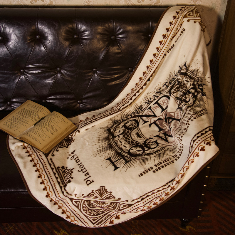 ME Warner Genuine Harry Potter Authorized Peripheral Platform 9 ¾ Ticket Blanket Blanket Cover Blanket Multi-use Sofa