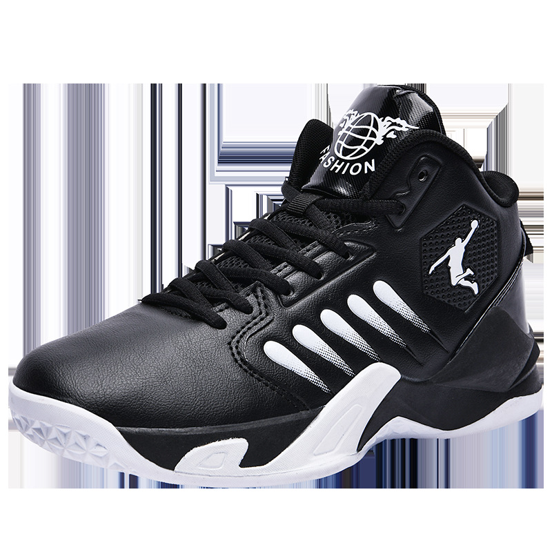 2025 Travel Single High-Top Sports Shoes for Men Cross-Border Export Outdoor Sports Shoes Fly-Woven Mesh Basketball Shoes for Men
