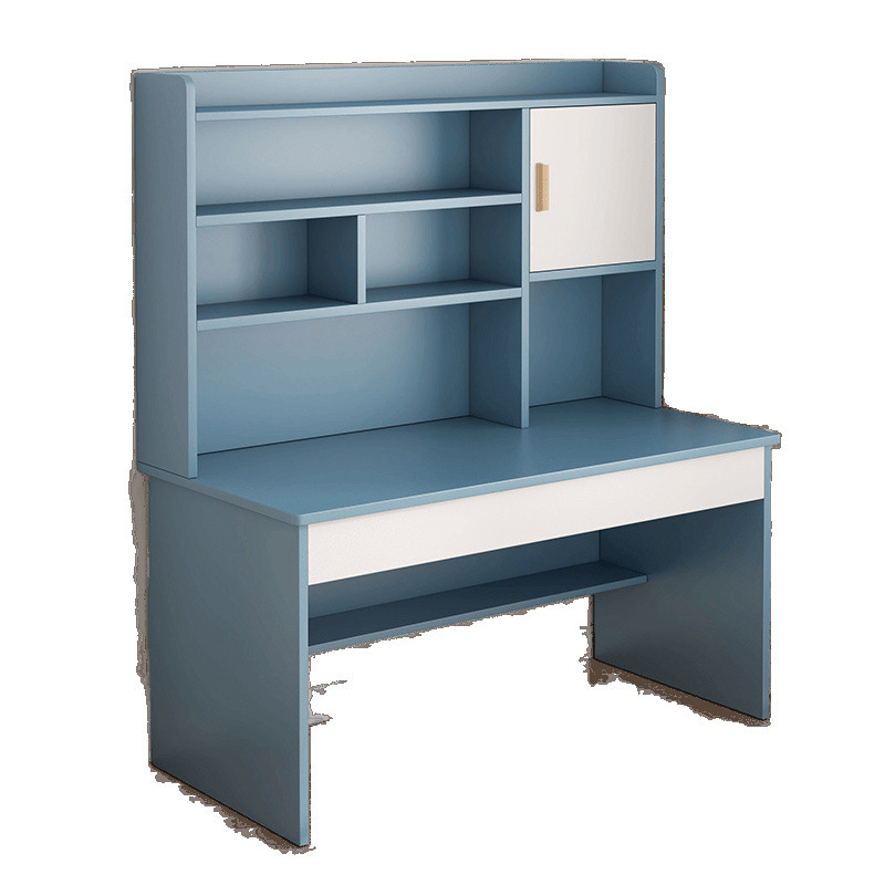 Picture of Student home study desk, children's desk, bookshelf combination table and chair set, simple bedroom, children's writing desk