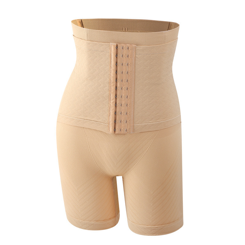 Picture of Cross-border Reinforcing Breasted Flat-foot High Waist Abdominal Pants Women's Postpartum Belly-lifting Hip Body-shaping Pants Plus Size