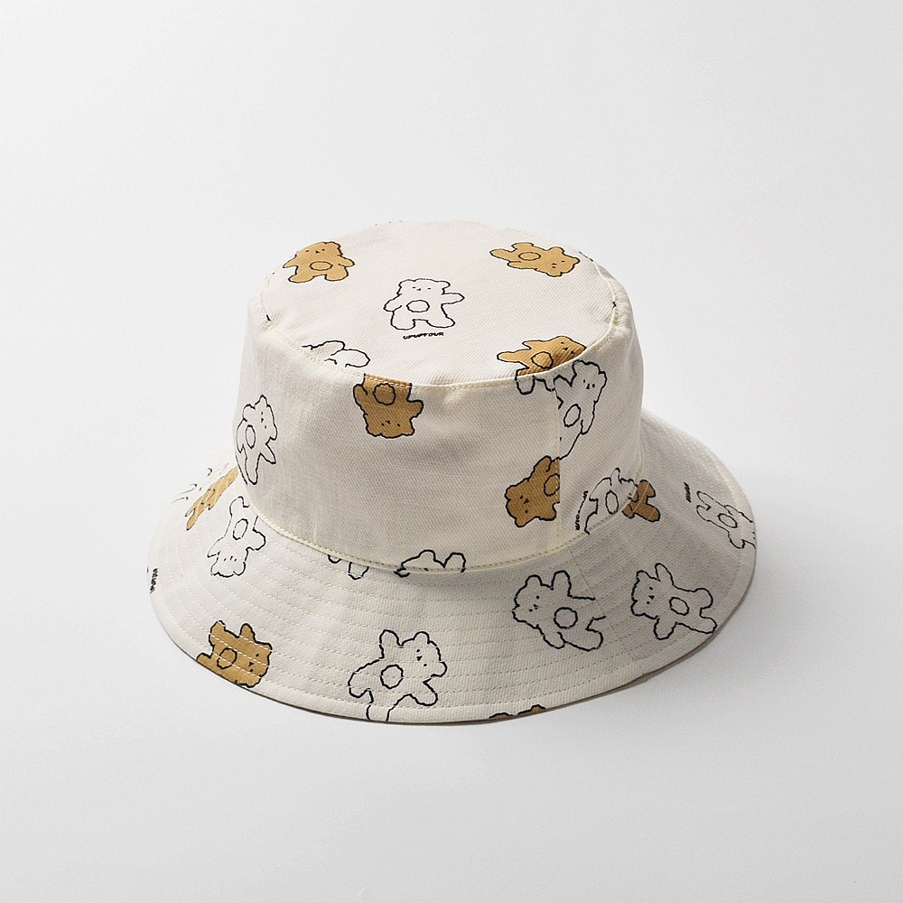 Picture of moinmlon Spring and Summer Korean New Children's Sunshade Fisherman Hat Baby's Big Eave Sun Hat Baby Breathable Cotton