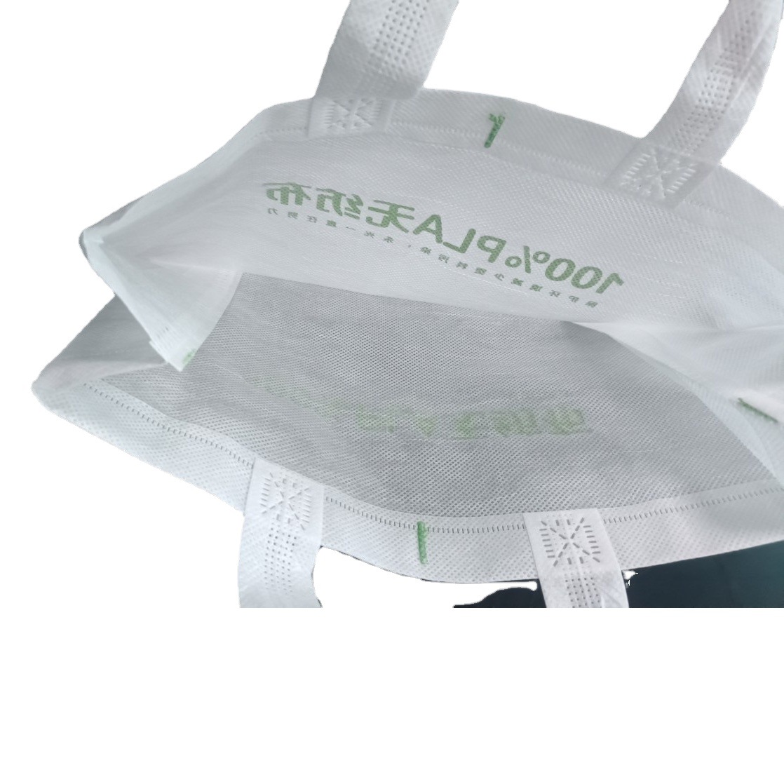 Factory supply PLA non-woven bag white degradable environmental protection bag