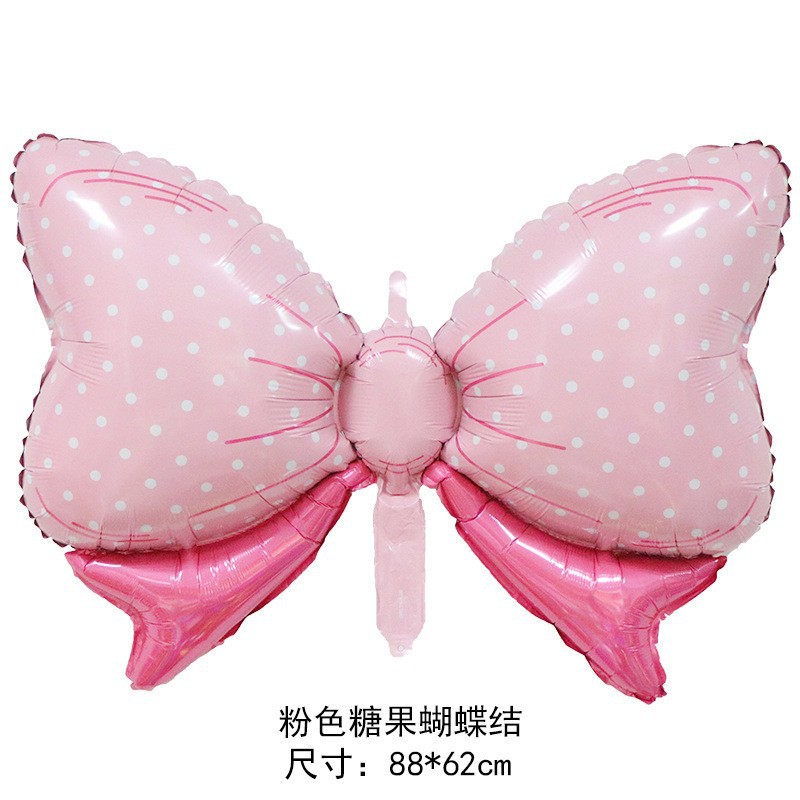 Picture of New large bow HelloBABY shape aluminum balloon Baby Full Moon Birthday Party shape balloon