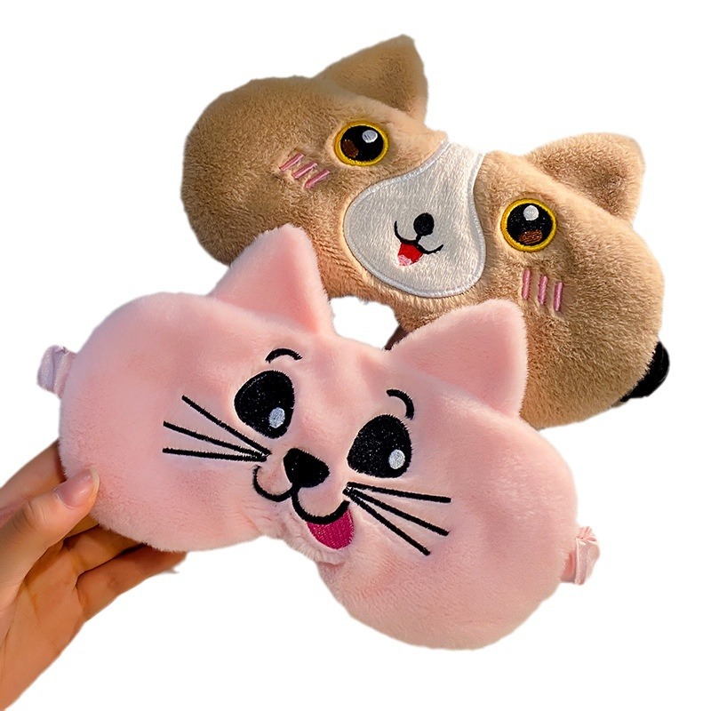 Picture of New Panda ins Eye Mask Autumn and Winter Eye Mask Plush Cute Women's Eye Mask Headwear Sleep Special Eye Mask Wholesale