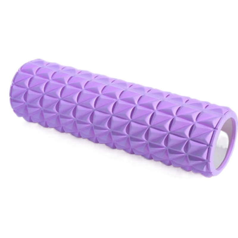 Sports Foam Roller Muscle Relaxation Massage Stick Mace Fitness Roller Foam Diamond Second Generation Hollow Yoga Mat Stretching
