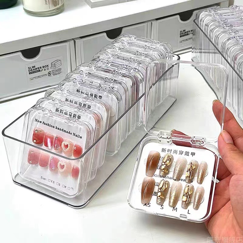 Wearing a storage box high-grade acrylic transparent rounded corners wearing a box wholesale printable logo