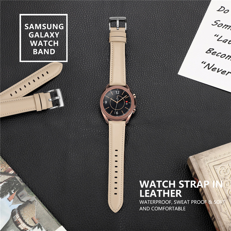Picture of For Samsung GalaxyWatch 3 Huami GTRS Huawei GT2e Watch 20/22mm Original Leather Strap