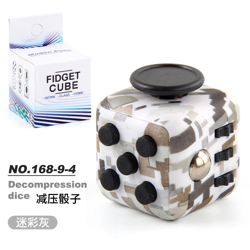 Picture of Cross-border New Strange Toy Decompression Rubik's Cube Vent Decompression Dice Press 6-sided Finger Rubik's Cube Source Factory