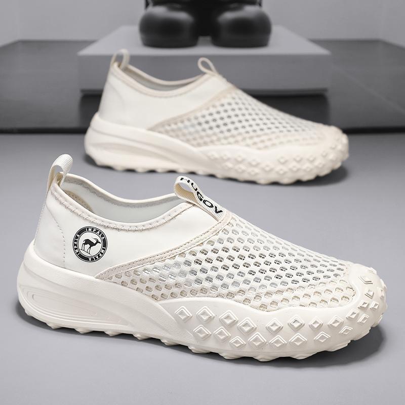 Sandals Men's Shoes 2025 New Summer Outdoor Wading Sandals Sports Beach Anti-Slip Hole Slippers