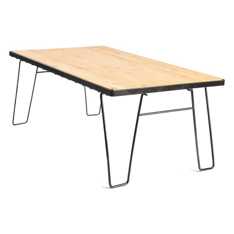 Picture of Outdoor Folding mesh table bamboo board dining table camping portable barbecue table multifunctional camping tableware draining rack mesh table