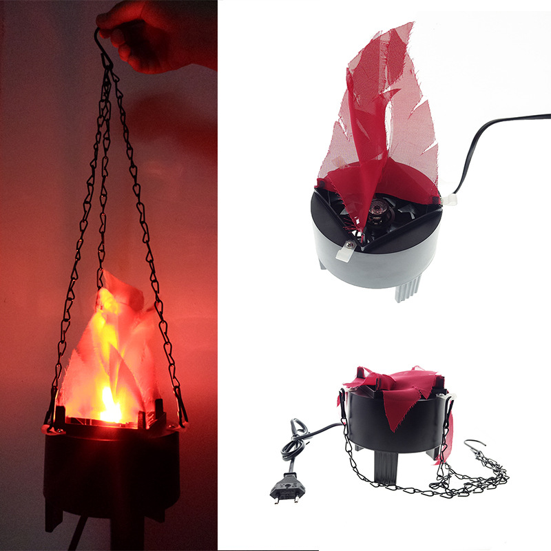 Picture of LED hanging simulation flame lamp Halloween decoration bonfire electronic brazier light bar KTV hanging light props