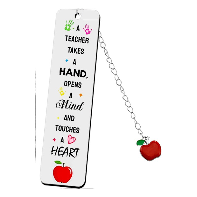 Amazon Cross-Border New Stainless Steel Color Printed National Style Design Bookmark Graduation Season Teacher's Day Thanksgiving Student Gift