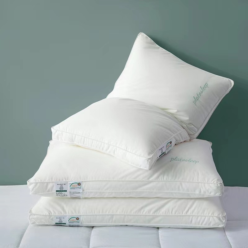 Picture of Class a Cotton Pillow Five-Star Hotel Pillow Soy Fiber Pillow Adult Neck Pillow Wedding Hotel Pillow Core Wholesale