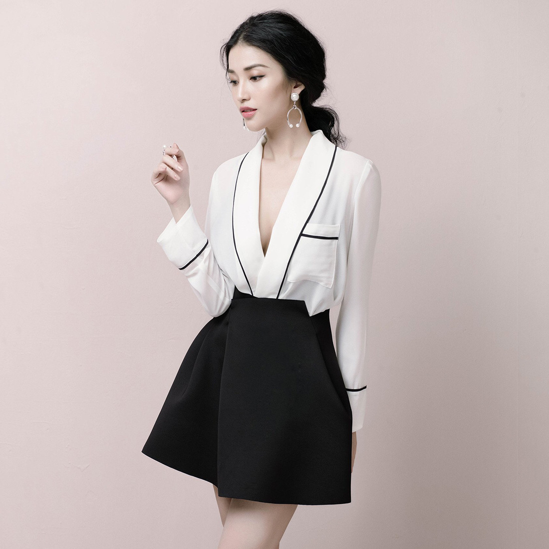2024 Spring and Summer Fashion Suit Thai Trendy Brand Fashion Suit Two-Piece Socialite Slim Dress Small Dress for Women