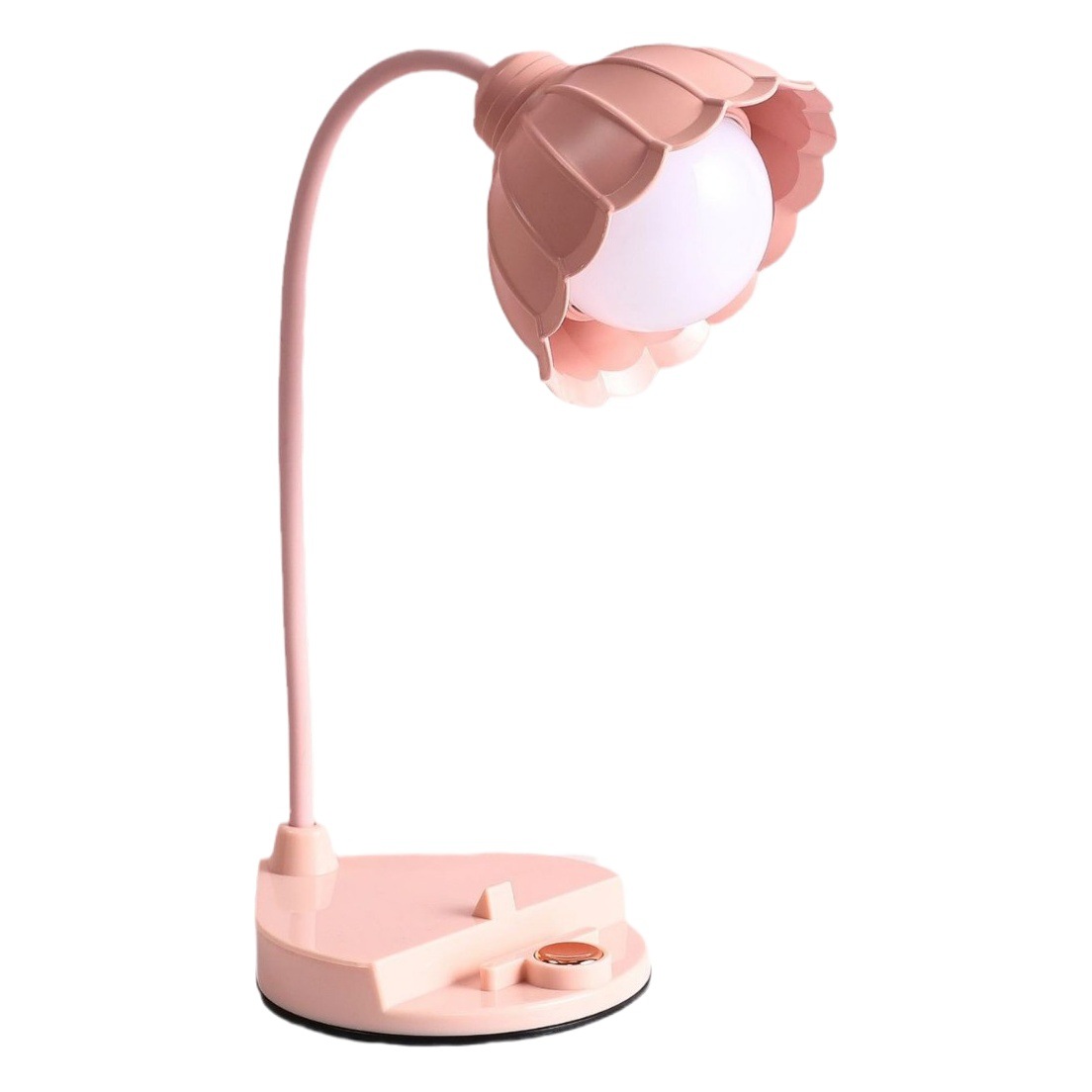 New LED cute girl heart flower table lamp student dormitory desktop decoration bedroom table lamp handmade DIY decoration