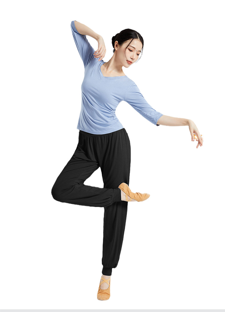 Picture of Yoga Clothing Women's New suit Women's Autumn and Winter Professional Body Training Clothing V-neck Modal Dance Women's Suit plus size