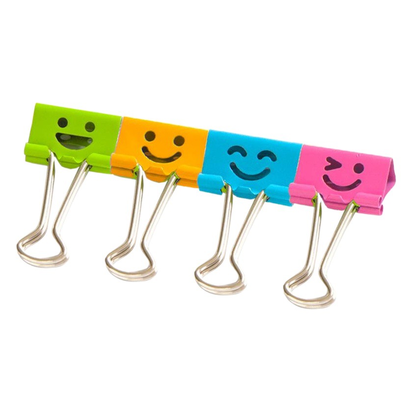 Deli 8487 long tail clip 19mm colorful cute creative cartoon metal clip bill clip dovetail clip file binding