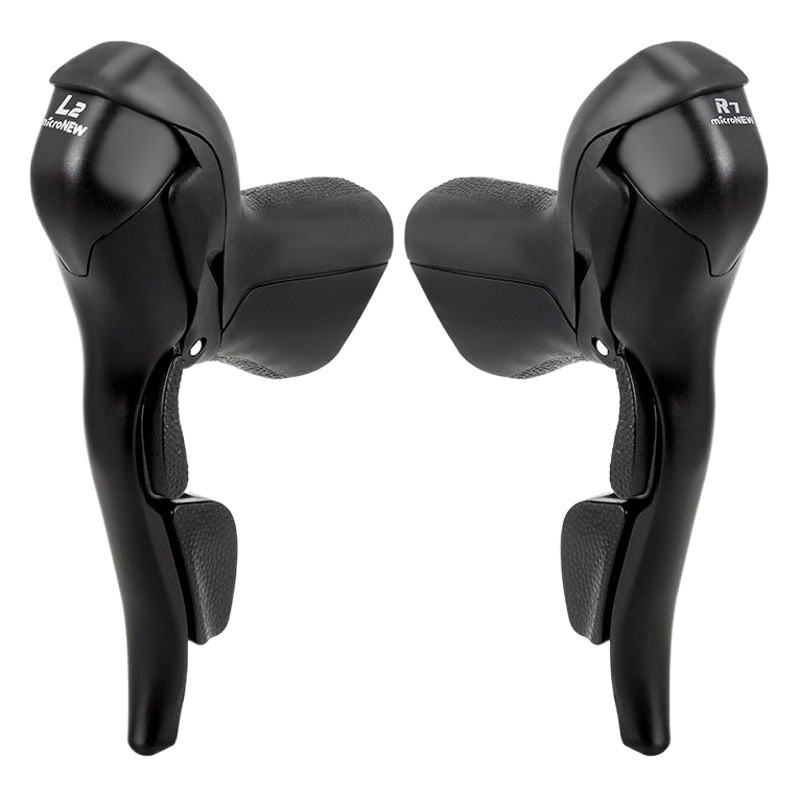 microNEW road bike hand-variable bicycle dual-control transmission 2*7 8 9 10 11-speed brake handle integrated