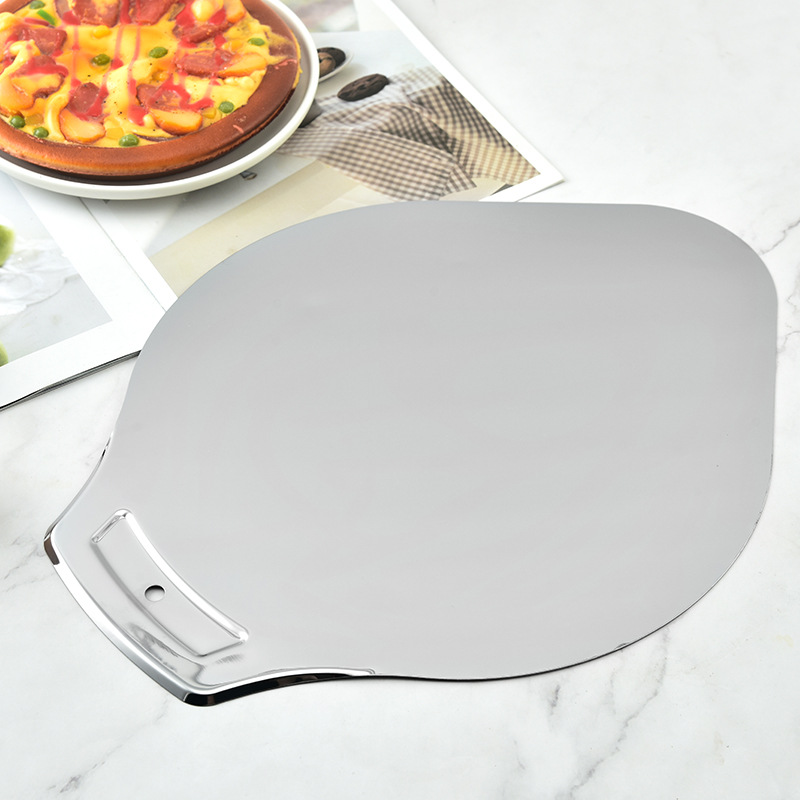 Picture of Factory wholesale stainless steel pizza shovel cake safety transfer shovel bottom pallet pizza shovel cake baking tools