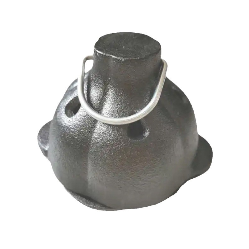 Picture of Tols cast iron garlic roasting machine thickened BBQ roasted garlic head orange chestnut pot outdoor barbecue uncoated iron chopsticks pot