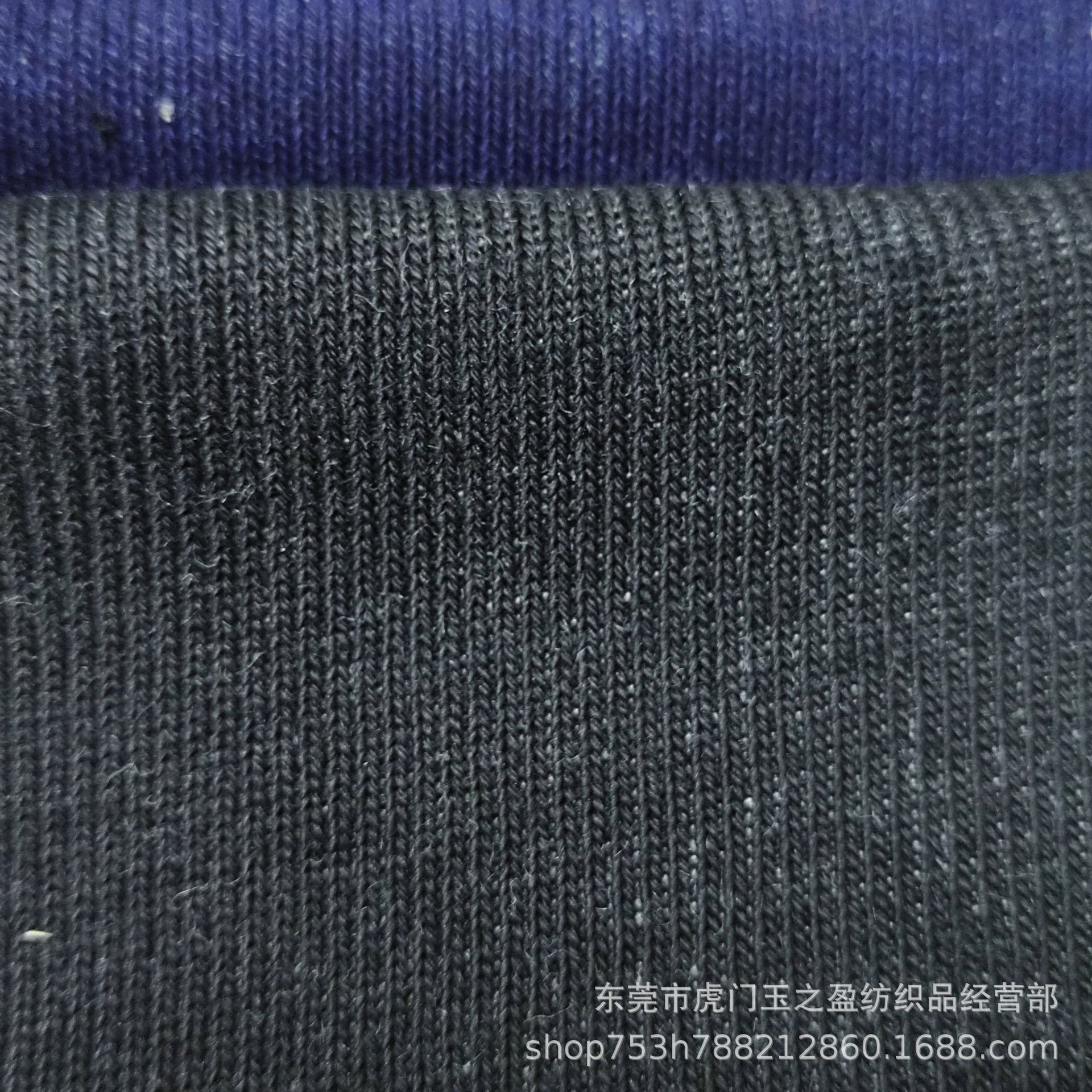 Knitted Denim Fabric 310g Stretch Plain Washable Knitted Denim Clothing Fabric Available in Stock