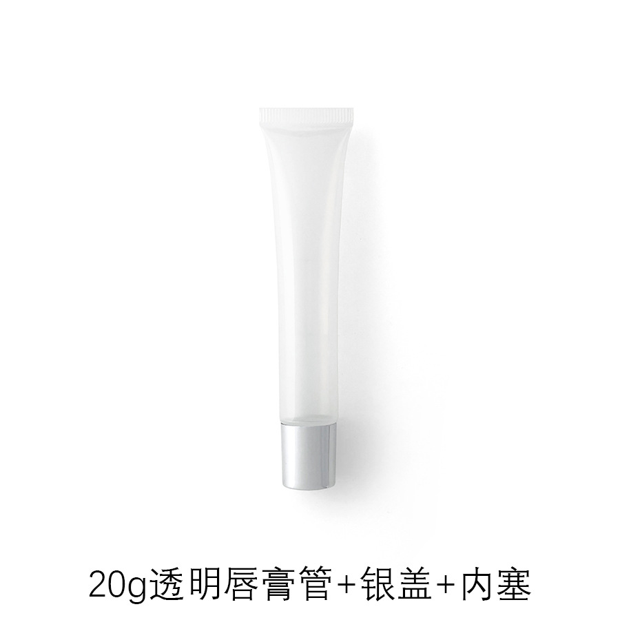 Picture of [Spot] 10g15g20g transparent white lipstick hose cosmetic hose packaging empty bottle lip gloss packaging