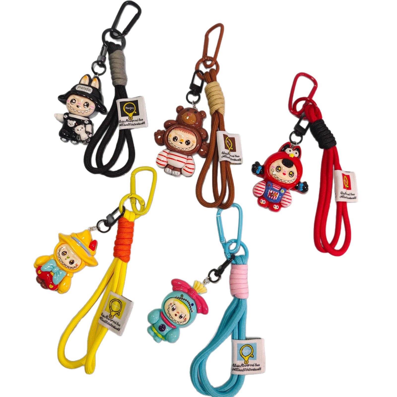 Picture of New INS style Labubu phone pendant lanyard phone chain keychain backpack accessory safety cord to prevent dropping
