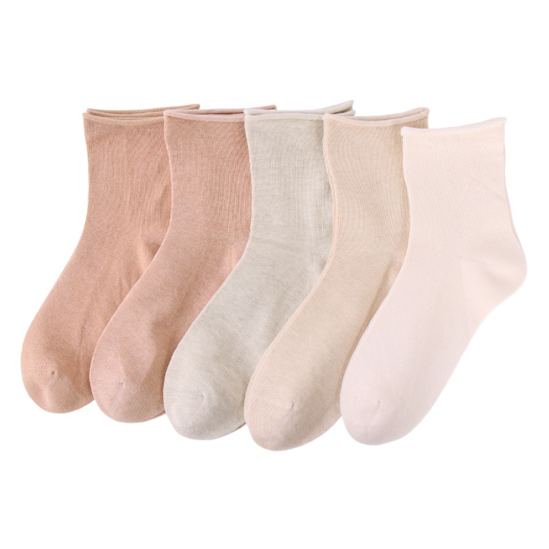 Socks for Women All Seasons New Adult Socks Casual Loose Mouth Maternity Socks Xinjiang Colored Cotton Confinement Short Socks Haining Socks Industry