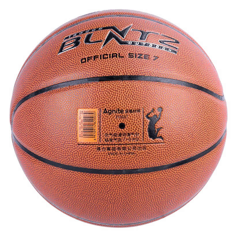 Deli Angnette F1105A Adult Indoor and Outdoor No.7 PVC Basketball Wear-resistant Anti-skid Primary and Secondary School Training Basketball