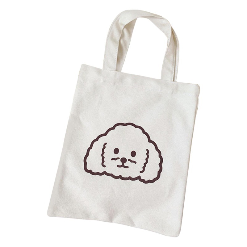 Advertising canvas bag LOGO customizable white cotton canvas storage packaging gift bag student portable shopping bag