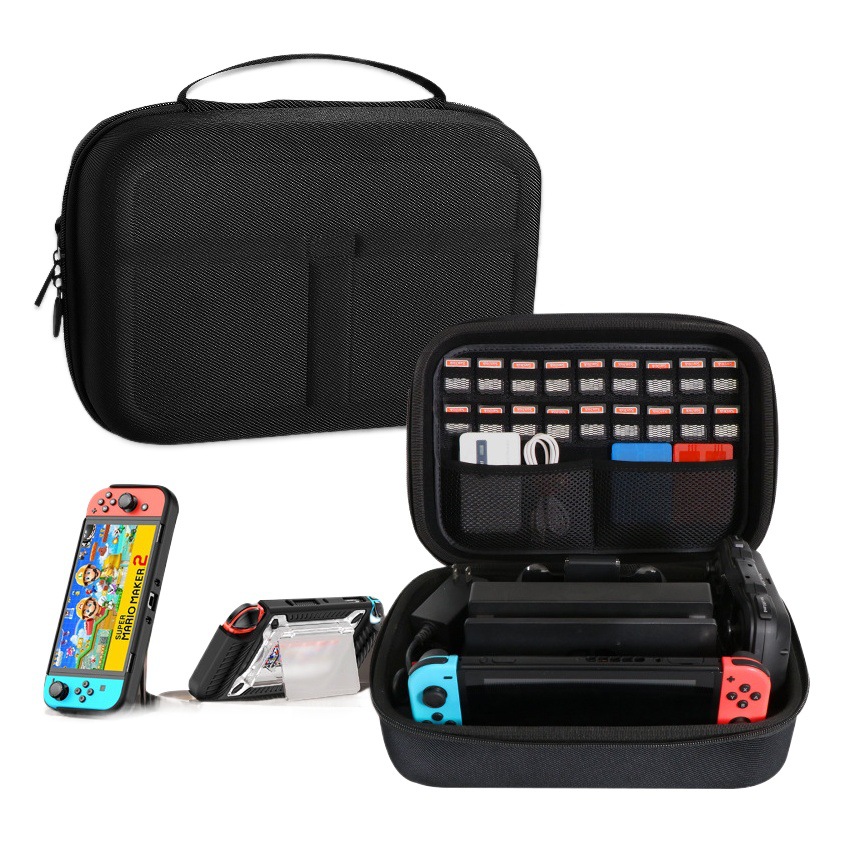 Applicable switch storage bag switcholed protective case large capacity oled cassette box ns game console handle