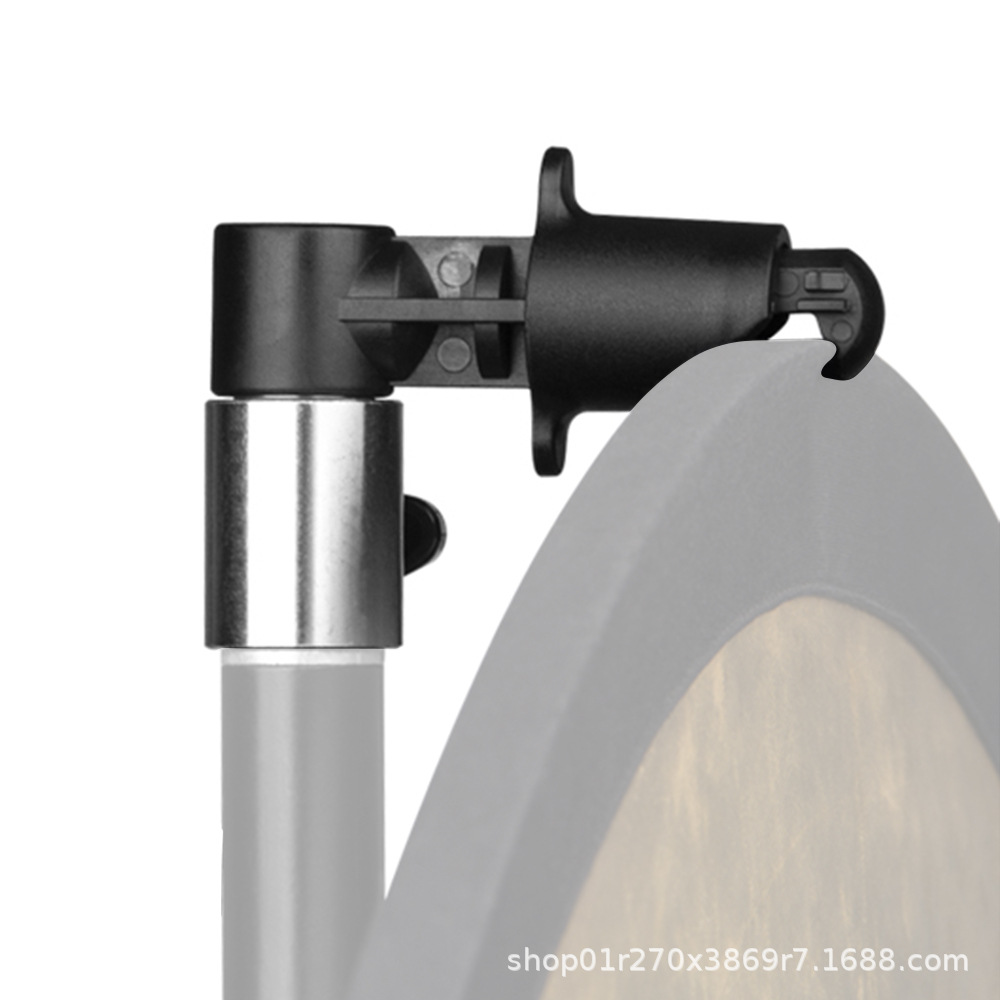 Picture of Multifunctional round cake clamp single and double axis universal wheel studio photography two-way transfer wheel ceiling lamp frame cross arm clamping turntable