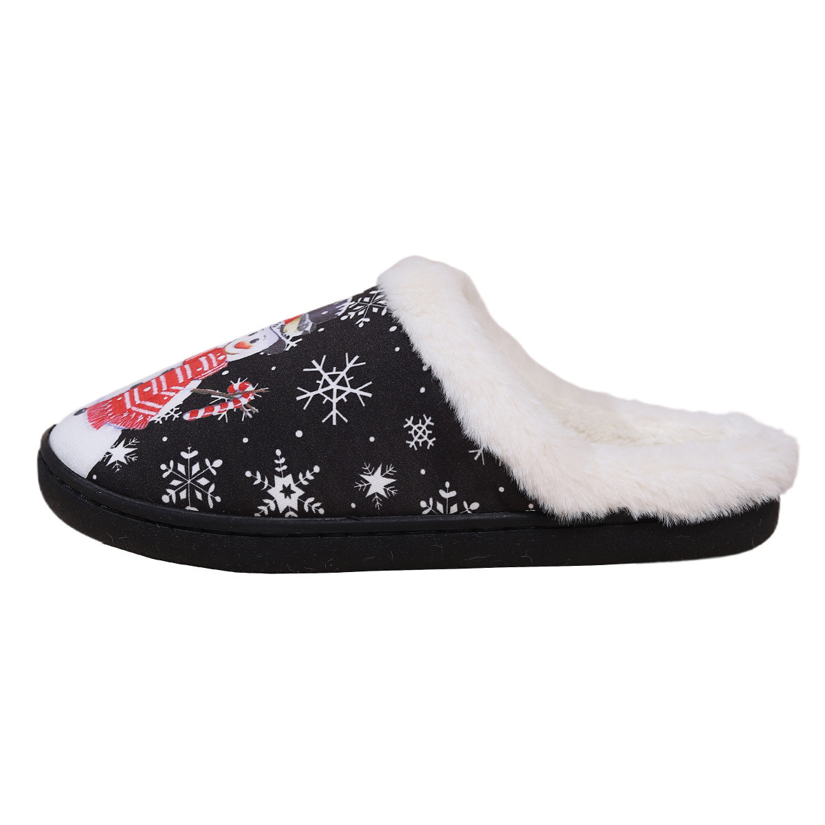 Picture of Cross-Border Spot New Cotton Slippers for Women Spring Japanese Fashion Home Wear-Resistant Slippers Cotton Shoes Cute Christmas Series