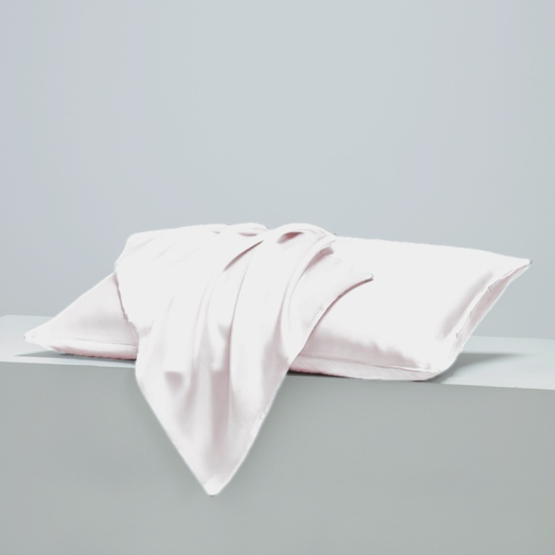 Picture of Foreign Trade Amazon Cross-Border Solid Color Satin Imitation Silk Pillowcase Silk Pillowcase Pocket Pillow