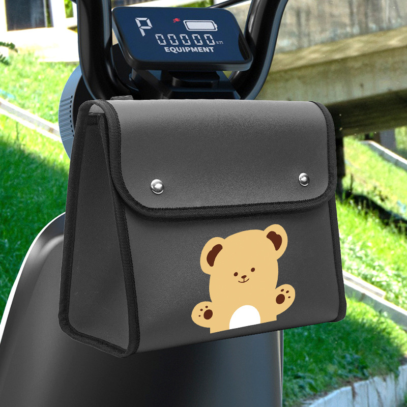 Picture of Electric Car Hanging Bag Front Rainproof Hanging Bag Bicycle Storage Bag Large Capacity Charger Storage Bag