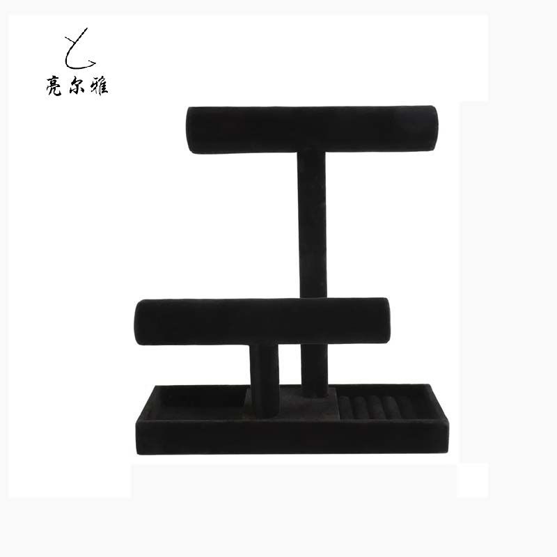 Two-layer detachable bracelet rack necklace watch ring display rack jewelry storage box