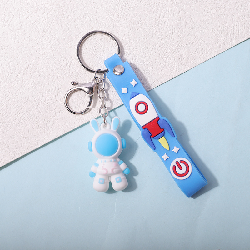 Picture of Spot cartoon astronaut keychain ornaments cute schoolbag anti-lost spaceman doll pendant handbag accessories