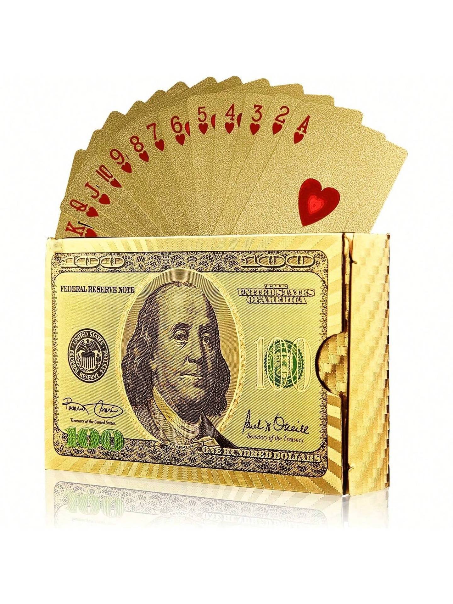 Picture of Gold Foil Black Gold Plastic Playing Cards in Stock Pet Waterproof and Wear-Resistant Douzhizhu Entertainment Chess and Card Board Game Wholesale Manufacturer