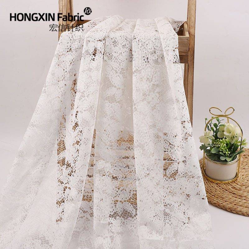 in stock Breathable Jacquard Small Flower Lace Mesh Women's Clothing dress Cheongsam Lace Accessories Tablecloth Decoration